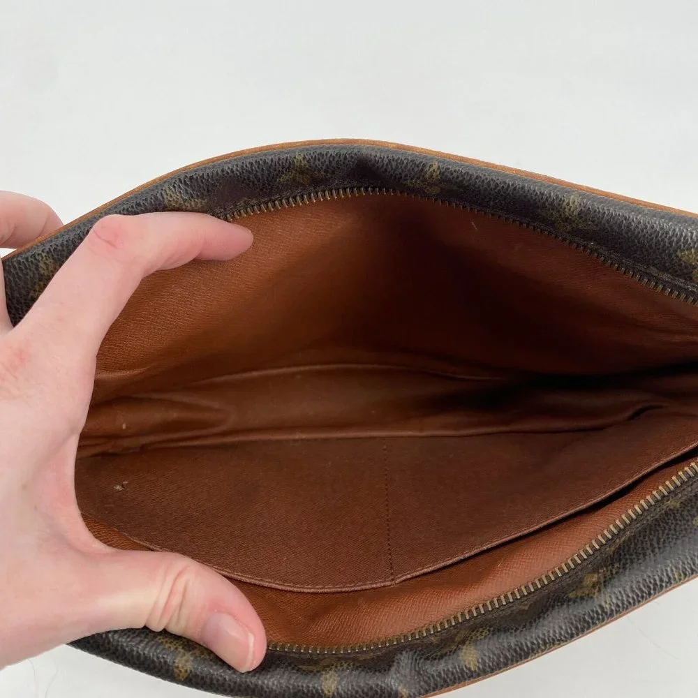 Louis Vuitton toiletries or women cosmetic bag good used vintage condition.
